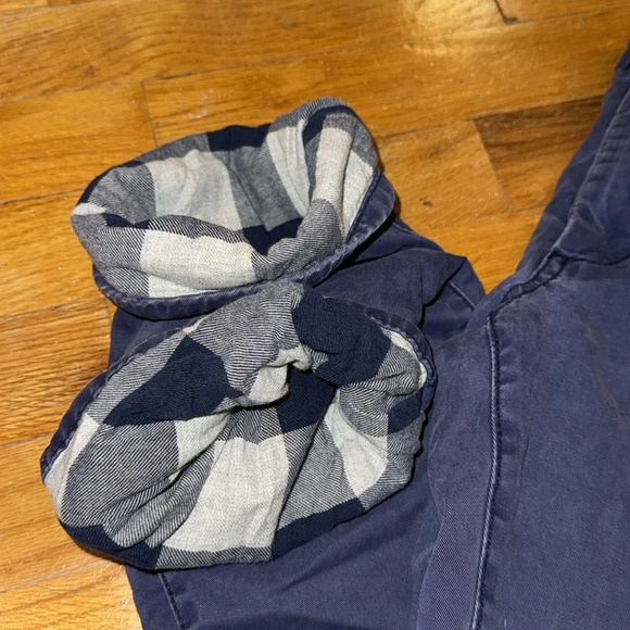 💥GAP KIDS BOYS NAVY BLUE LINED PANTS BOTTOMS 16 REG COTTON CHINO 2016 Collection - Picture 4 of 12